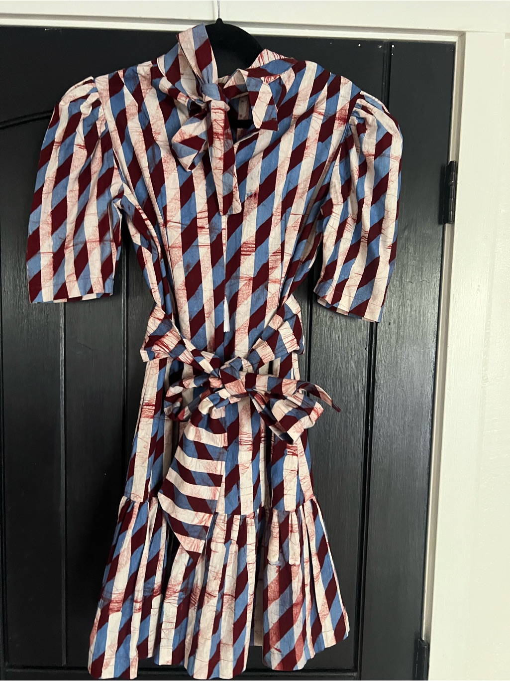 Osei Duro. -Striped Batik Party Dress — image 2 of 3
